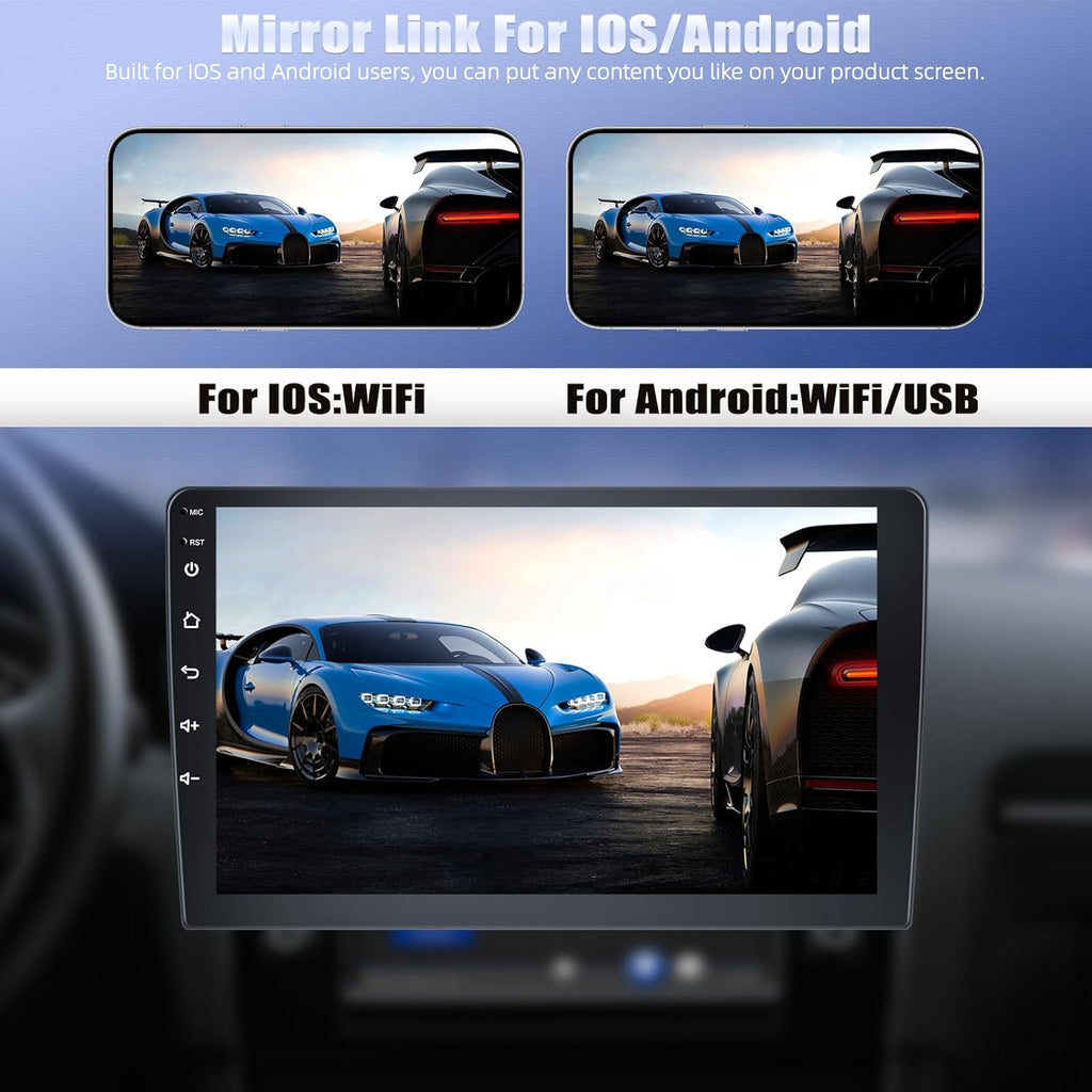 2+64G Android 15 Car Stereo for Kia Optima K5 2010 2011 2012 2013 with Wireless Carplay Android Auto,9" Touchscreen Car Radio with WiFi GPS Mirror Link Bluetooth EQ FM RDS SWC