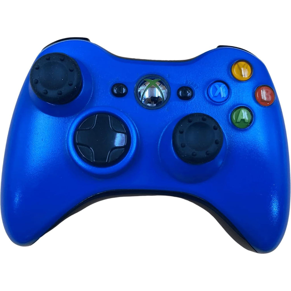 Xbox 360 500GB Blue - Teal Console with Matching Controller (Renewed)
