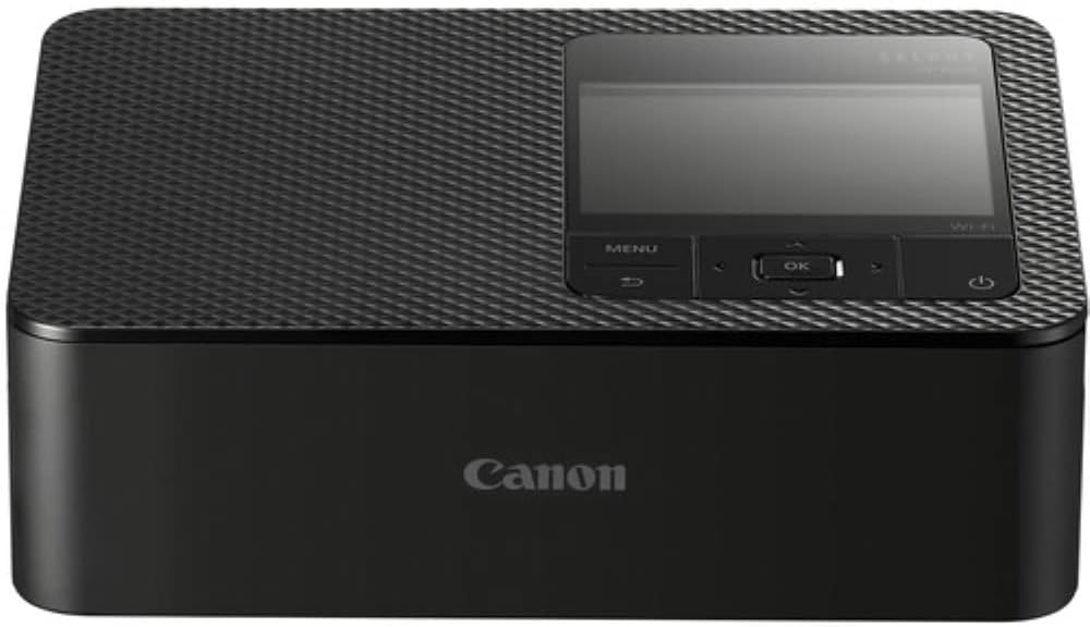 Canon SELPHY CP1500 Compact Photo Printer | Black with 2 x KP-108IN Color Ink and Paper Set (3 Items)