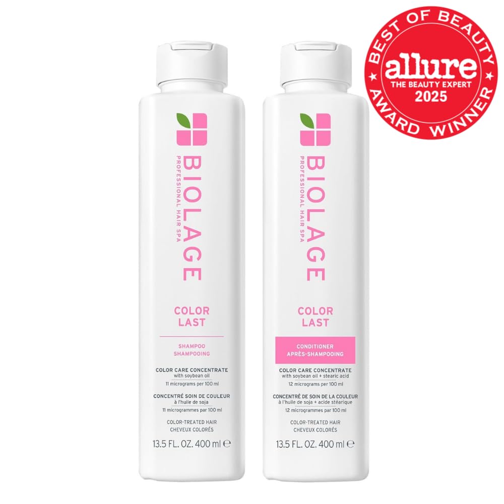 Biolage Color Last Shampoo & Conditioner Set - Helps Protect and Maintain Color-Treated Hair, Hydrates and Adds Shine, Paraben & Silicone-Free, Vegan