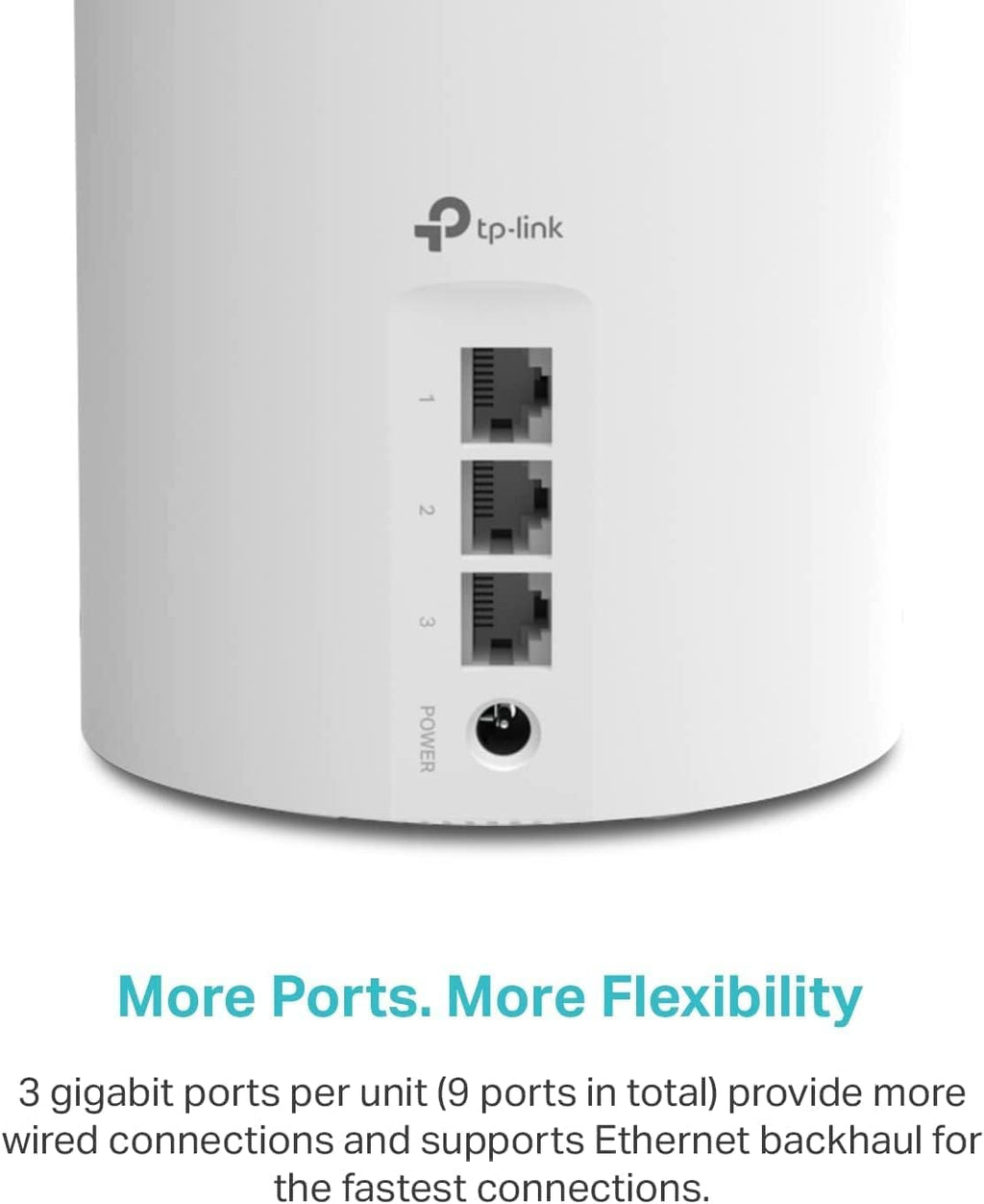 TP-Link Deco X55 AX3000 WiFi 6 Mesh System - Covers up to 6500 Sq.Ft, Replaces Wireless Router and Extender, 3 Gigabit Ports per Unit, Supports Ethernet Backhaul, Deco X55(3-Pack)