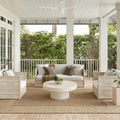 Nuloom Asha Light Brown/Ivory, 9'6" x 12', Casual, Striped Border, Soft and Cozy, High Traffic, Stain Resistant, Easy Clean, Durable Area Rug for Indoor/Outdoor Patio, Deck, Porch, Garden, Courtyard