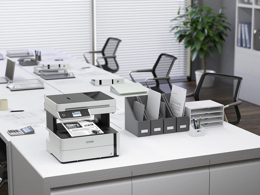 Epson EcoTank ET-M3170 Wireless Monochrome All-in-One Supertank Printer with ADF, Fax and Ethernet Plus 2 Years of Unlimited Ink*