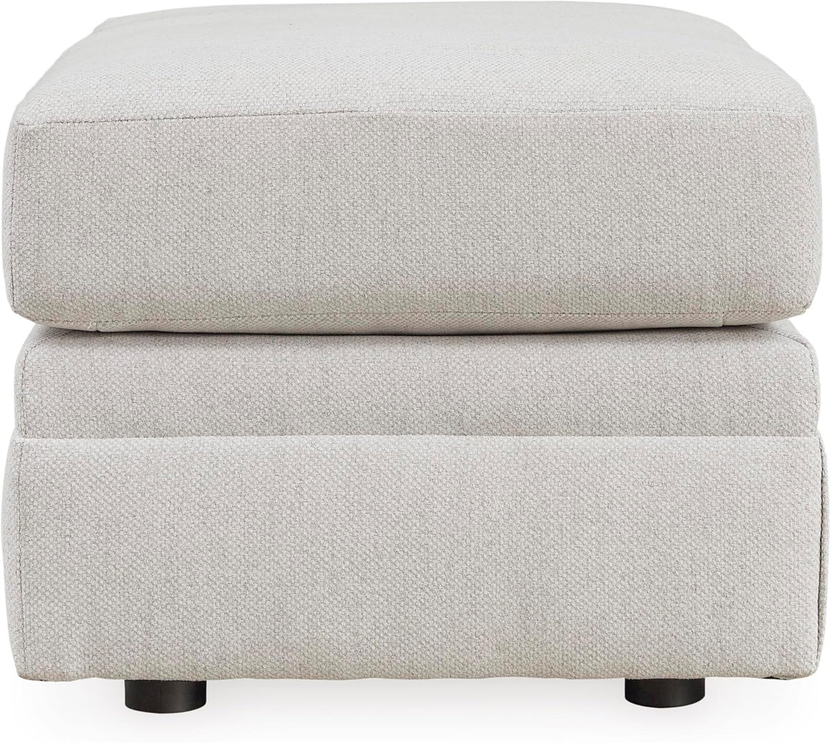 Signature Design by Ashley Maitelynn Casual Upholstered Ottoman, White