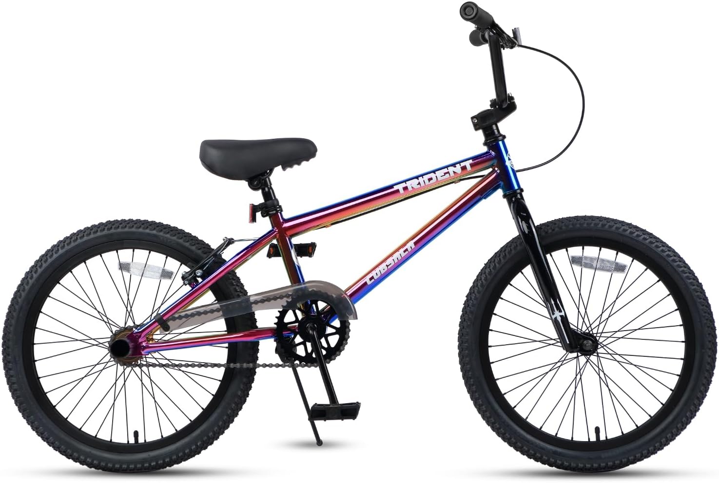 cubsala 20 24 26 Inch BMX Race Bike Trident Bicycles Beginner-Level to Advanced Riders with 2 Pegs, Multiple Colors
