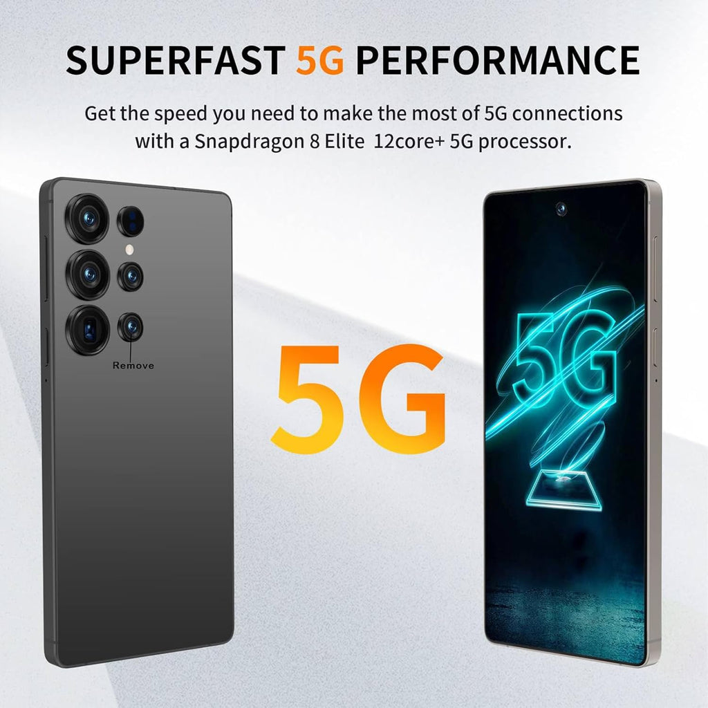 I25U 5G Unlocked Phones,6.9" HD,8000mAh Battery,Android 15.0 Smartphone,8+256GB,72+108MP Camera,Built-in Stylus Pen,5G Dual SIM Cards/Face Unlock/Fingerprint Unlock/GPS.(Gold)