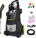 Sun Joe Pressure Washer, Electric Power Washer, Heavy-Duty 2500 Max PSI (2030 PSI PWMA Rated)-Portable Cleaning & Washing Machine System, Patios & Sidewalks, SPX3000