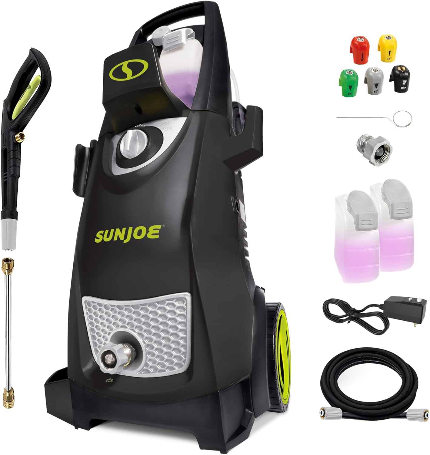 Sun Joe Pressure Washer, Electric Power Washer, Heavy-Duty 2500 Max PSI (2030 PSI PWMA Rated)-Portable Cleaning & Washing Machine System, Patios & Sidewalks, SPX3000