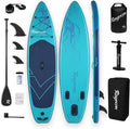 Inflatable Stand Up Paddle Board 11'×34" Extra Wide SUP, Ultra-Stable for Adults & Dog, 450lbs, Dual Chamber Pump, Fiberglass Paddle, Military Grade Dual Layer