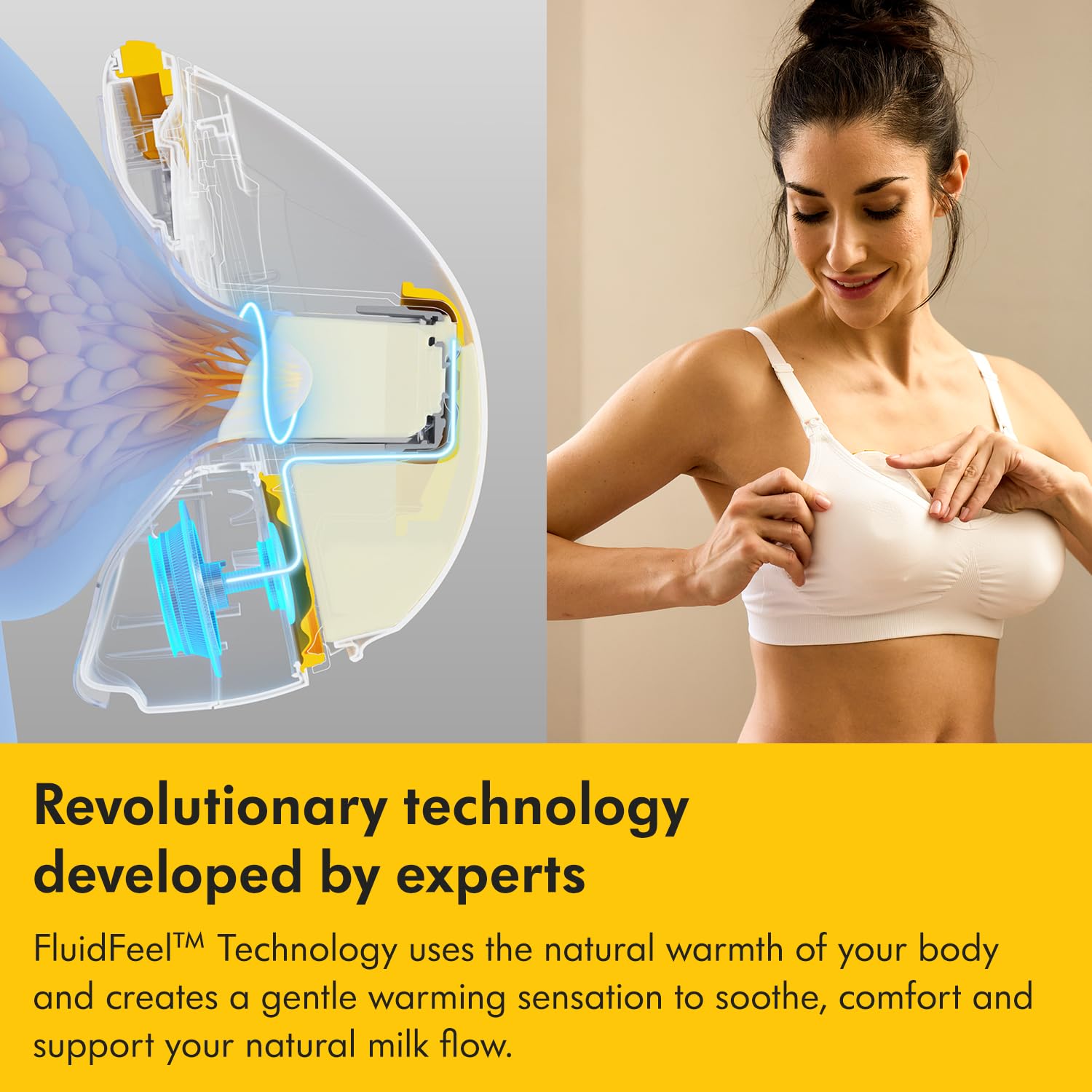 Medela Magic InBra Hands-Free Wearable Breast Pump with Fluidfeel Technology, App Connectivity and Advanced Sensor Control, Ultra-Slim, Ultra-Lightweight, Silent, Hospital-Grade