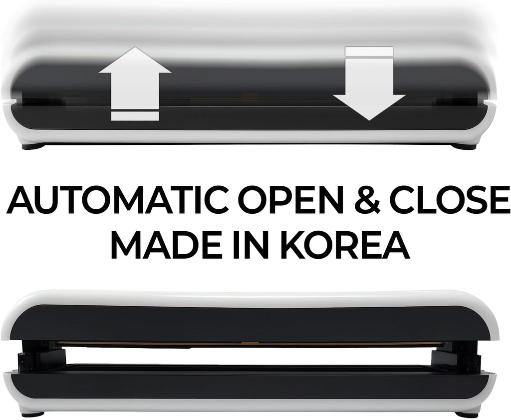 Premium Robotic Vacuum Sealer for Home & Kitchen, 85Kpa Powerful Suction One-Touch Operation Compact Food Sealer for Storage & Meal Prep, Multible Modes with 20 Pre-Cut Pouches