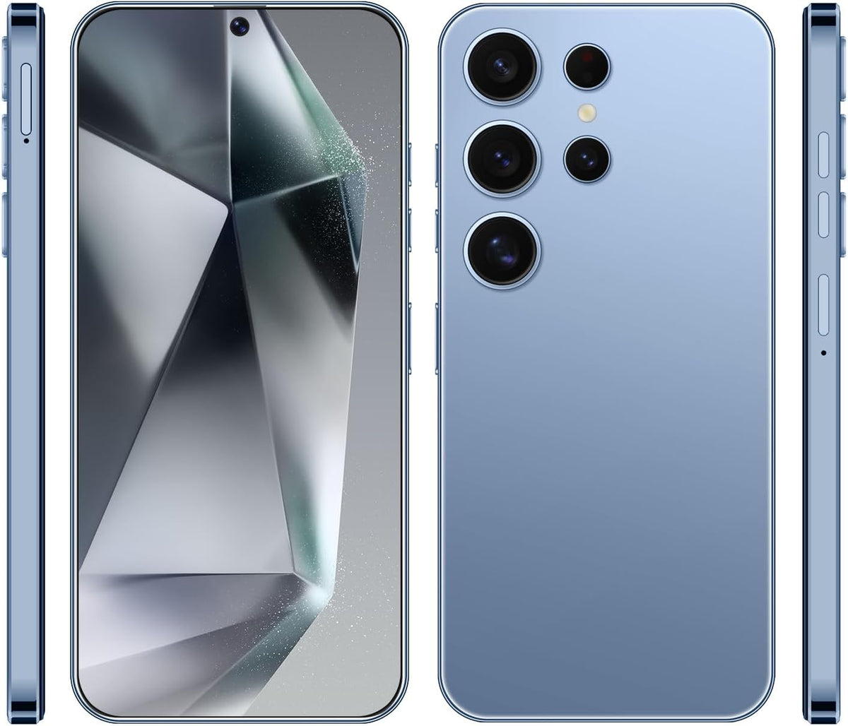 Unlocked Phone I24 Ultra Android Phone 8-core 8GB+256GB Cell Phone 7 inch HD Screen Mobile Phone 108MP+48MP Camera 6800 mAh Battery 5G Dual SIM (Titanium Blue)