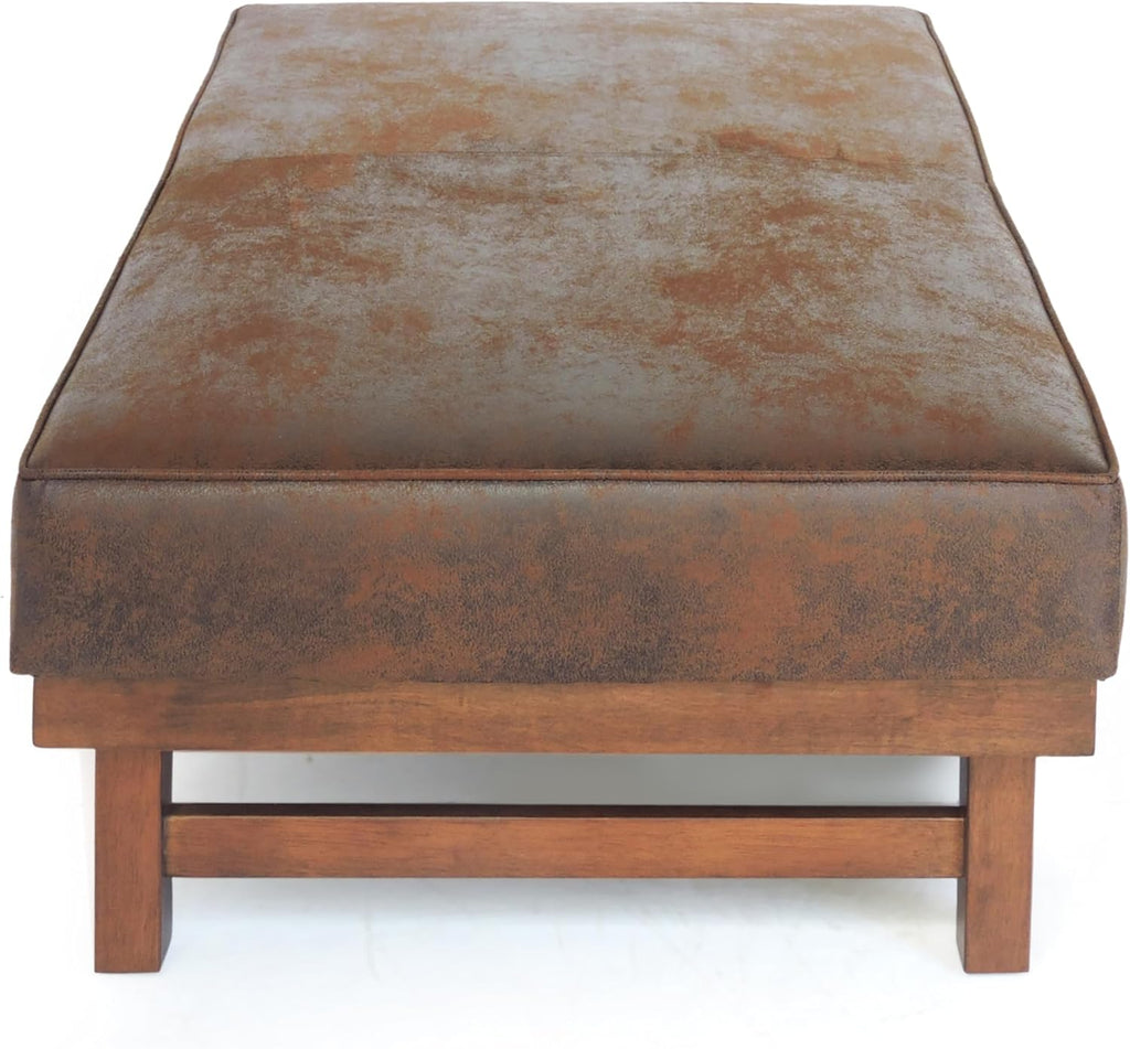 Christopher Knight Home Hillman Cocktail Ottoman, Brown + Walnut