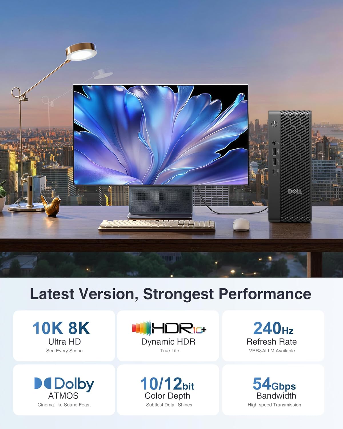 Ubluker 10K 8K DisplayPort 2.1 Cable 54Gbps 6.6 FT, Certified DP to DP Cord 4K 240Hz 165Hz 144Hz 120Hz 10K 8K 120Hz Nylon Braided UHBR HDCP2.3 FreeSync G-Sync RTX5090 Gaming Monitor PC Projector