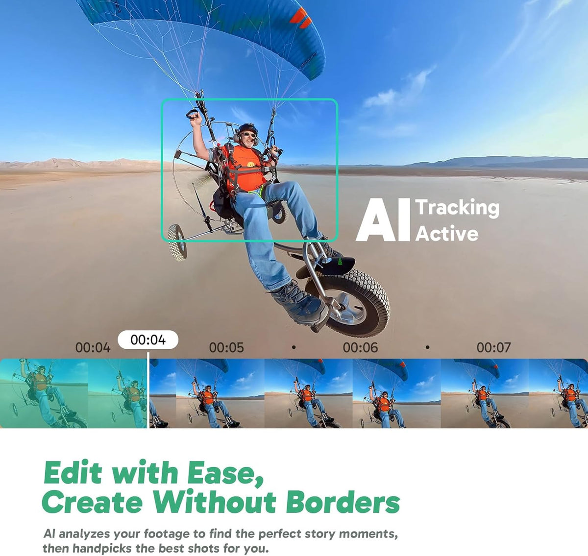 AKASO 360 Weatherproof 360° Action Camera - 5.7K 360 Video with 1/2" 48MP Sensors, 72MP 360 Photo, SuperSmooth, Invisible Selfie Stick Effect, 360° Horizon Lock, AI Tracking with 128GB MicroSD Card
