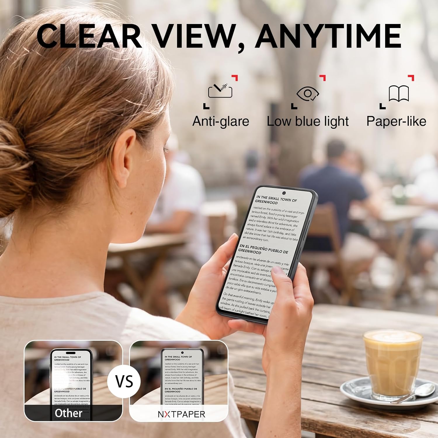 TCL 60 XE NXTPAPER 5G Cell Phone, AT&T, T-Mobile & Verizon Unlocked Android Smartphone, 8GB+128GB, 6.8" 120Hz Paper-Like Display, AI Features, 5010mAh Battery, Advanced Camera System, Space Blue