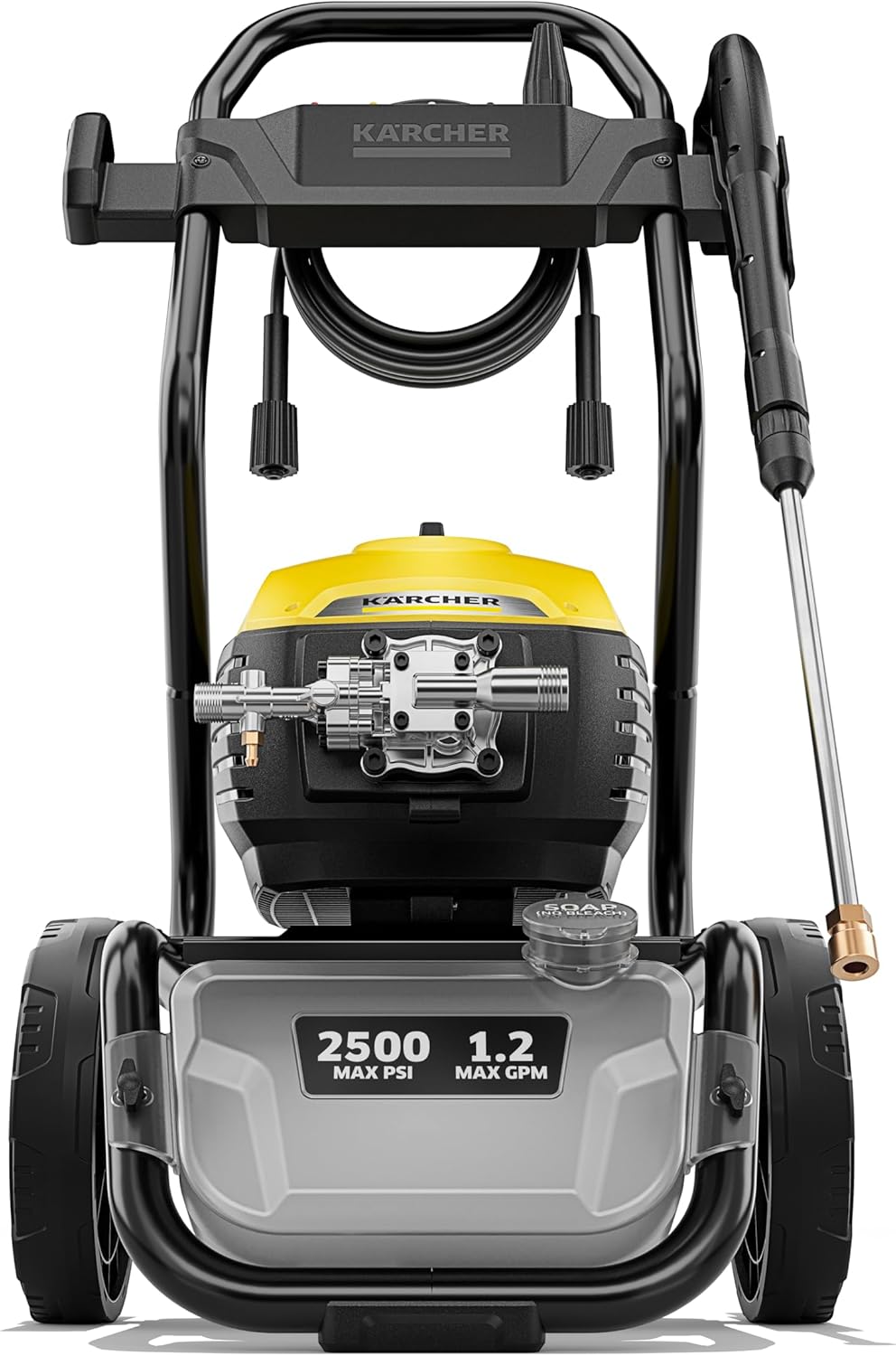 Kärcher K 2500 E Electric Pressure Washer 2500 PSI High-Performance Cleaning for Driveways, Siding, and Decks, Induction Motor