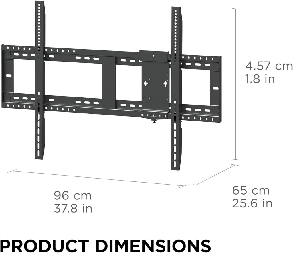 ViewSonic WMK-047-2 Fixed TV/Display Wall Mount with VESA Pattern Compatible up to 900x600mm, Slide-in Mini PC Bracket Plate and Hold up to 350 lbs