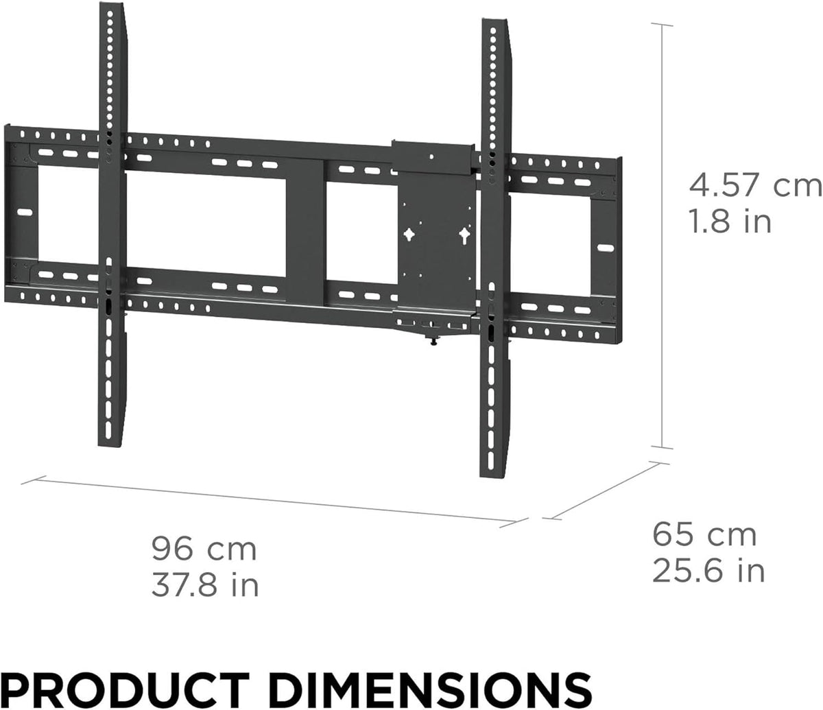 ViewSonic WMK-047-2 Fixed TV/Display Wall Mount with VESA Pattern Compatible up to 900x600mm, Slide-in Mini PC Bracket Plate and Hold up to 350 lbs