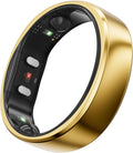 RingConn Gen 2, World's First Smart Ring with Sleep Apnea Monitoring, No APP Subscription, 12-Day Battery Life, Stress/Heart Rate/Women's Health Tracker, Android & iOS Compatible (Gold, Size 10)