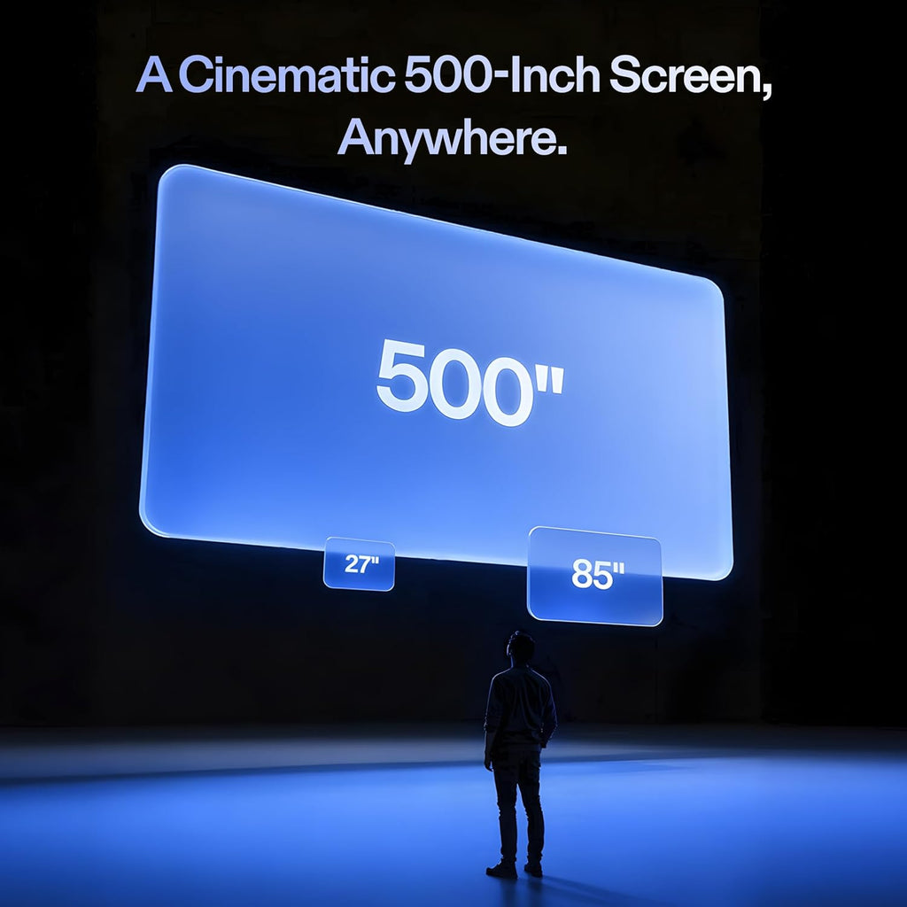 XREAL 1S AR/XR Glasses, 500" Virtual Screen Smart Glasses with 52° FOV, Native 3DoF, REAL 3D, Powered by X1 Chip, Supports All USB-C DP Devices Including iPhone 17/16 and Handhelds, like ROG/SteamDeck