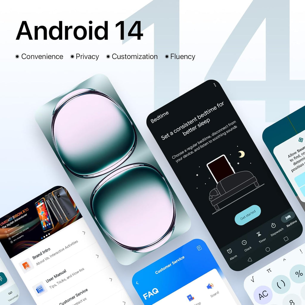 UMIDIGI Note 100 Unlocked Phones,Android 14 NFC Cell Phone,16(8+8) GB+256GB/ TF 1TB, 6.8''HD+120Hz Display,50MP Camera, 5000mAh+20W Fast Charge,Dual SIM Android Phones,Face ID+Fingerprint Unlock,GPS