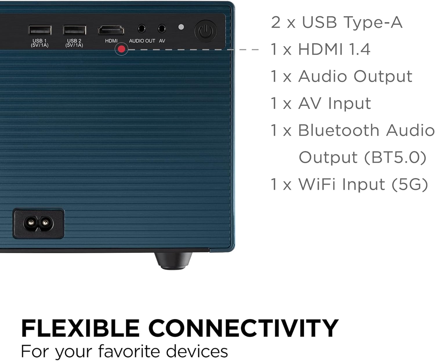 ViewSonic LX60HD 1080p LED Projector, Built-In Google TV for Smooth Home Entertainment, Auto Focus, 360-Degree Projection, and H/V Keystone for Easy Setup, Bluetooth, Wi-Fi, HDMI, and USB-C Inputs