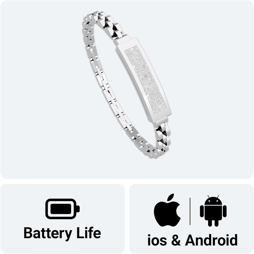 Renea Men & Women Smart Bracelet, Fitness Tracker/Wristband, All-Day Sleep Monitoring, Multiple Sports Modes, Long Battery Life, Easy Mobile Control, Free Android & iOS Apps (Gold)