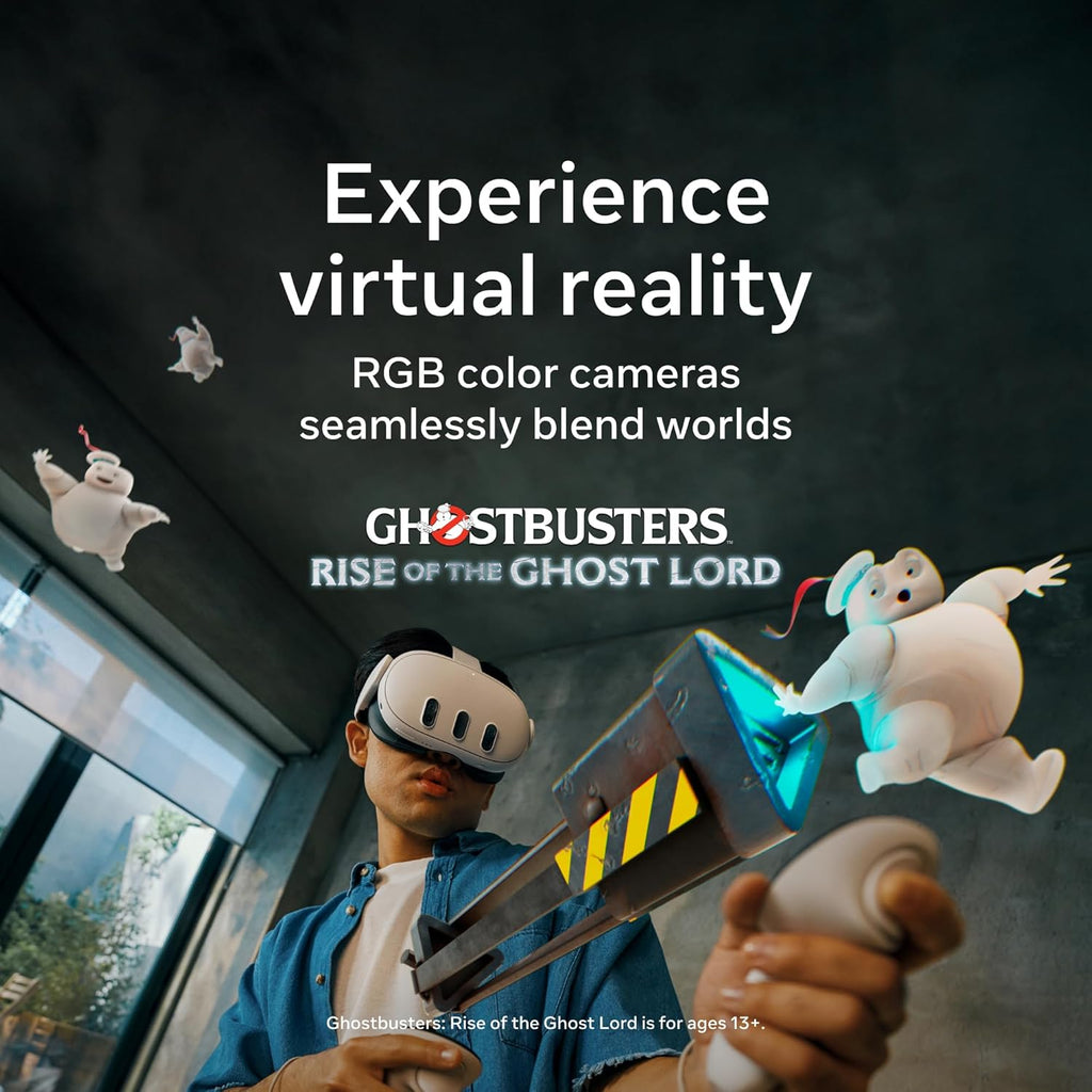 Meta Quest 3 512GB | VR Headset — Thirty Percent Sharper Resolution — 2X Graphical Processing Power — Virtual Reality Without Wires — Access to 40+ Games with a 3-Month Trial of Meta Horizon+ Included