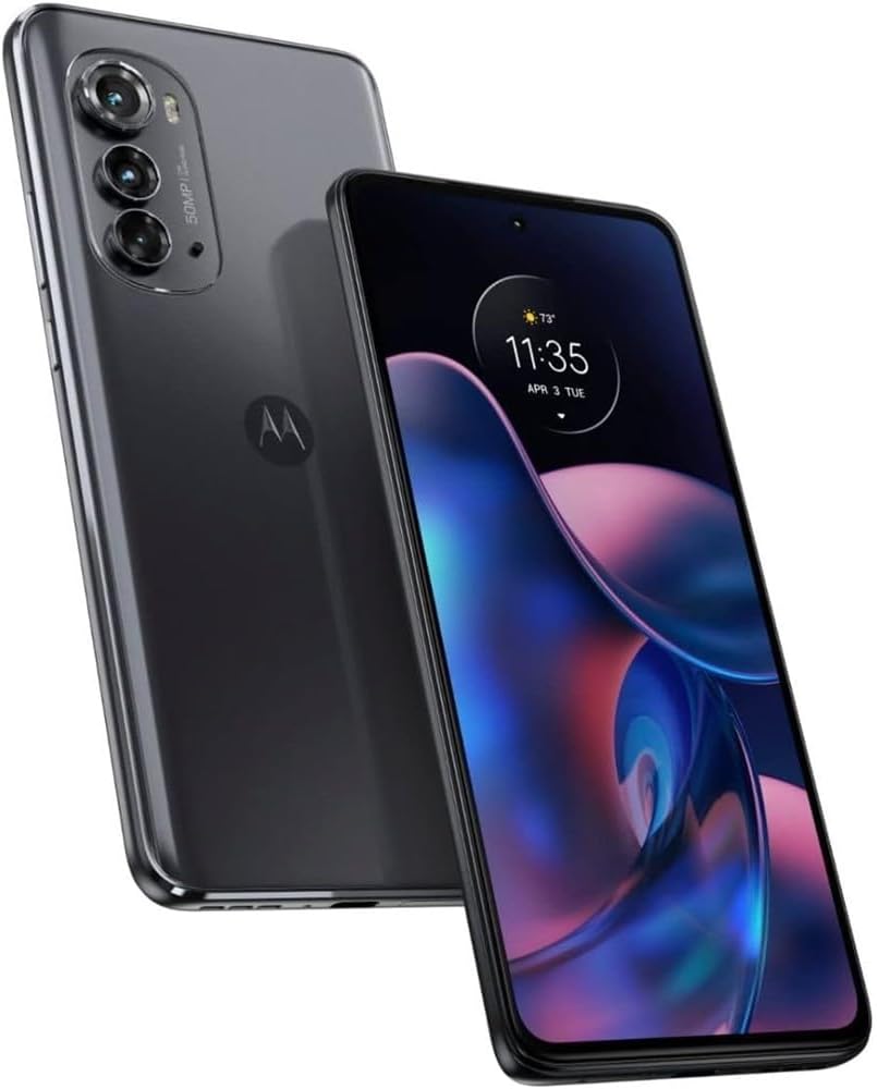 Motorola Moto Edge | 2022 | 2-Day Battery | US Version | 6/128GB | 50MP Camera | Mineral Gray (Unlocked) (Renewed) | Renewed
