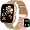 Smart Watches for Women, 1.91" HD Fitness Tracker (Answer/Make Calls), IP68 Waterproof, 120+ Sport Modes with Heart Rate and Sleep Monitor, Fitness Watch for iPhone/Android