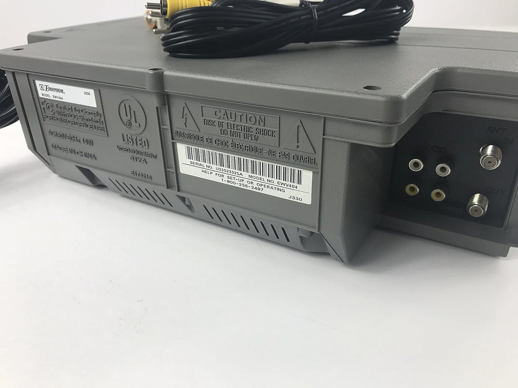 Emerson EWV404 4-Head Video Cassette Recorder with On-Screen Programming Display