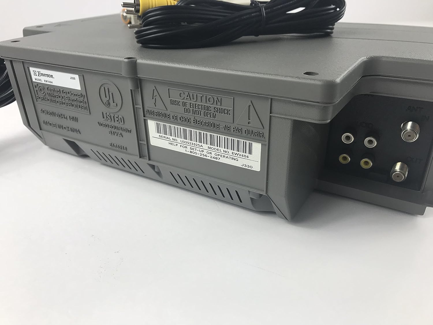 Emerson EWV404 4-Head Video Cassette Recorder with On-Screen Programming Display