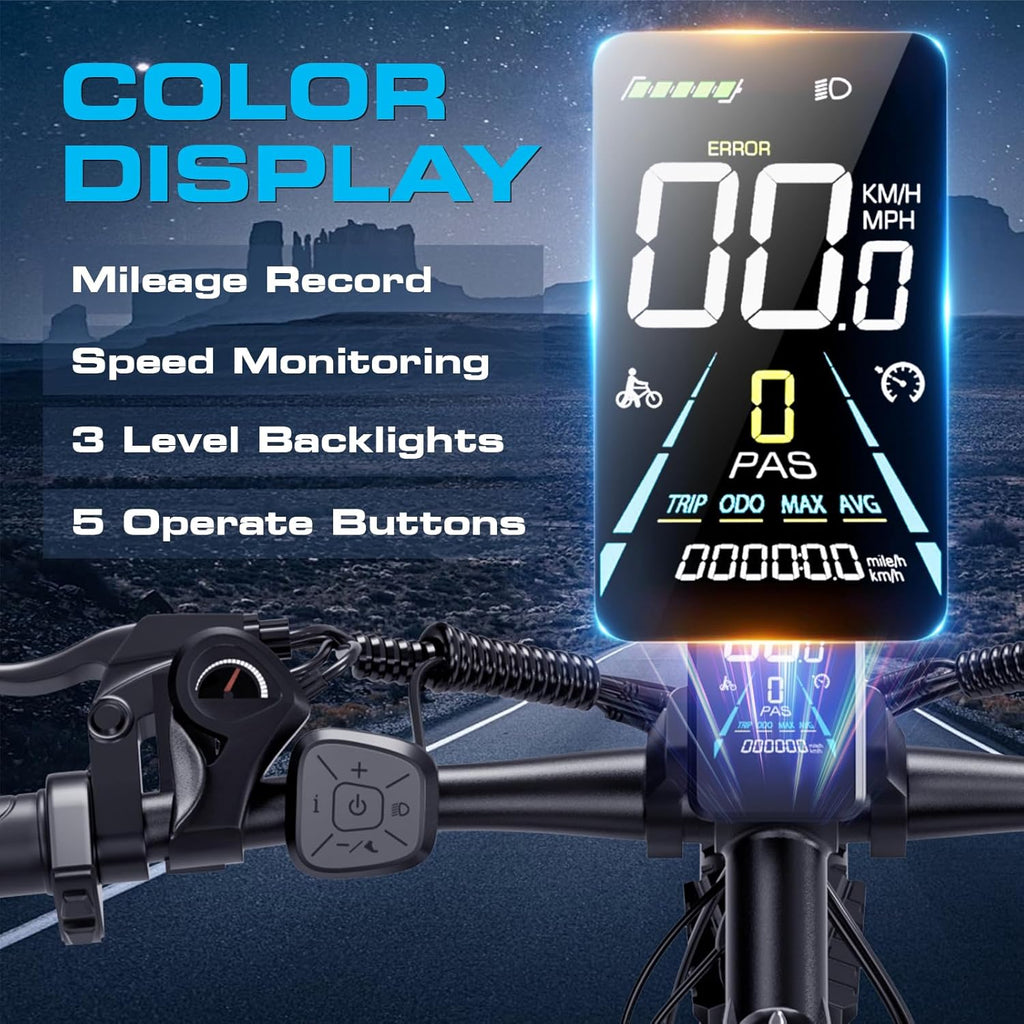 2000W Electric Bike for Men Women 48V 840Wh Battery, 29'' Fast Ebike,Max 34 Mph Speed up to 80 Miles, Front Suspension Class 3, Snow Off Road Commuter Mountain E-Bike for Adults
