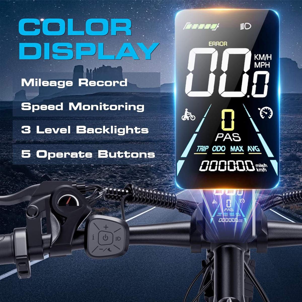 2000W Electric Bike for Men Women 48V 840Wh Battery, 29'' Fast Ebike,Max 34 Mph Speed up to 80 Miles, Front Suspension Class 3, Snow Off Road Commuter Mountain E-Bike for Adults