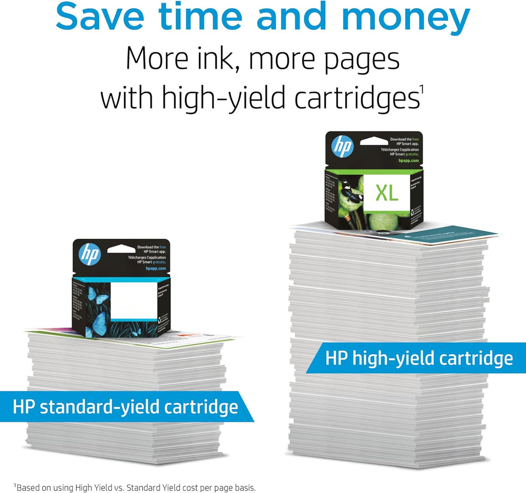 HP 902XL Black + 902 Cyan, Magenta, Yellow Ink Cartridge (Black XL + CMY) | Works OfficeJet 6954, 6958, 6962 OfficeJet Pro 6968, 6975, 6978 | T0A39AN