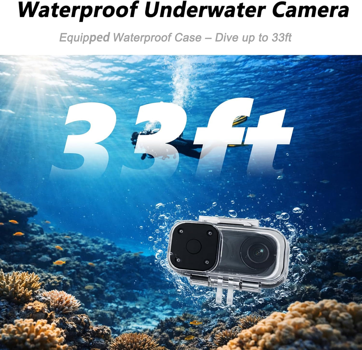4K Mini Body Camera with 6-Axis Stabilization, 128GB Wearable Camera with Audio, Waterproof Thumb Action Camera, Hands-Free Body Cam for Cycling Travel Outdoor Adventures