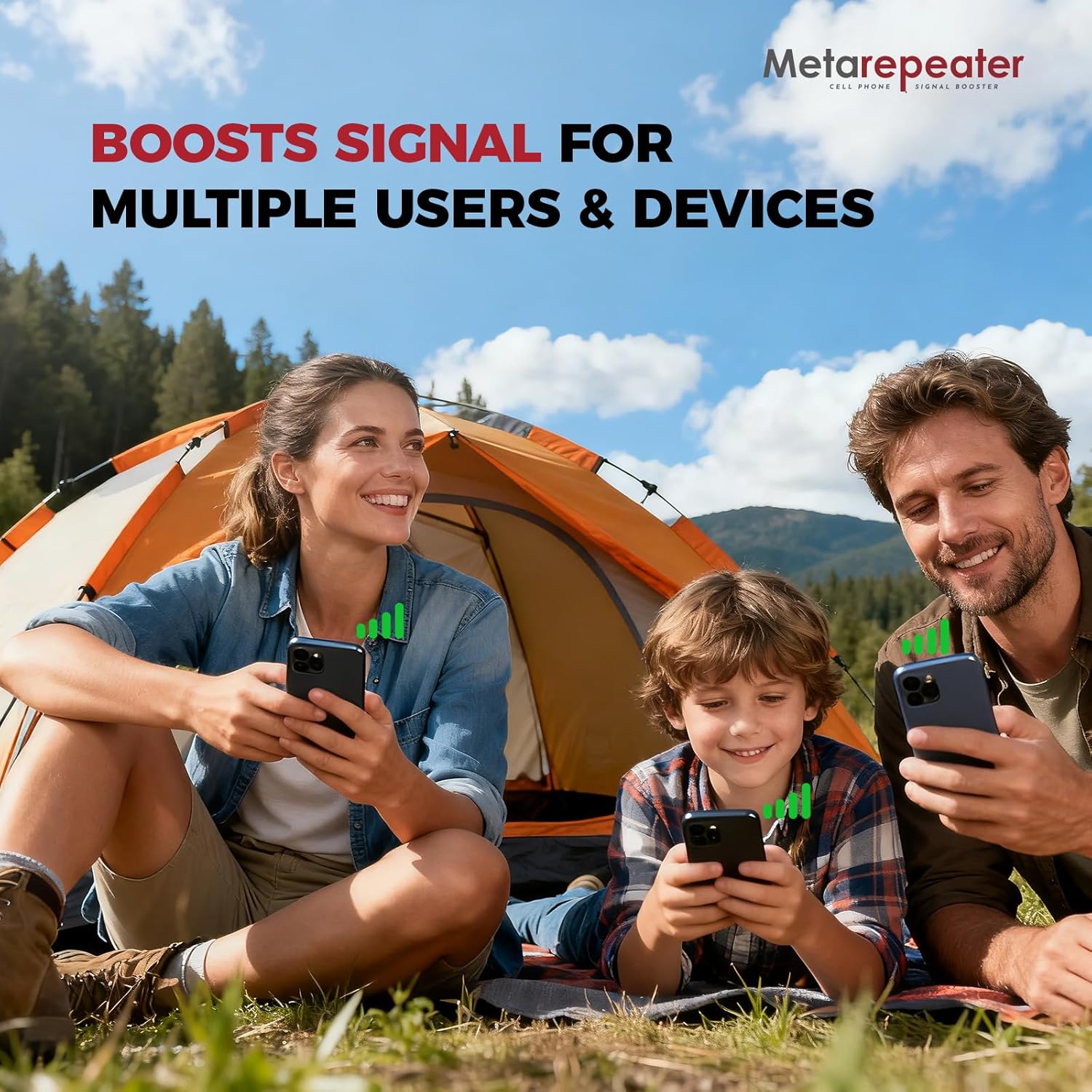 Cell Phone Booster for RV Truck Vehicle|RV Cell Signal Booster for All U.S.Carriers|Boosts 5G/4G LTE/3G Signal for Band 4/12/17/13/5/2/25