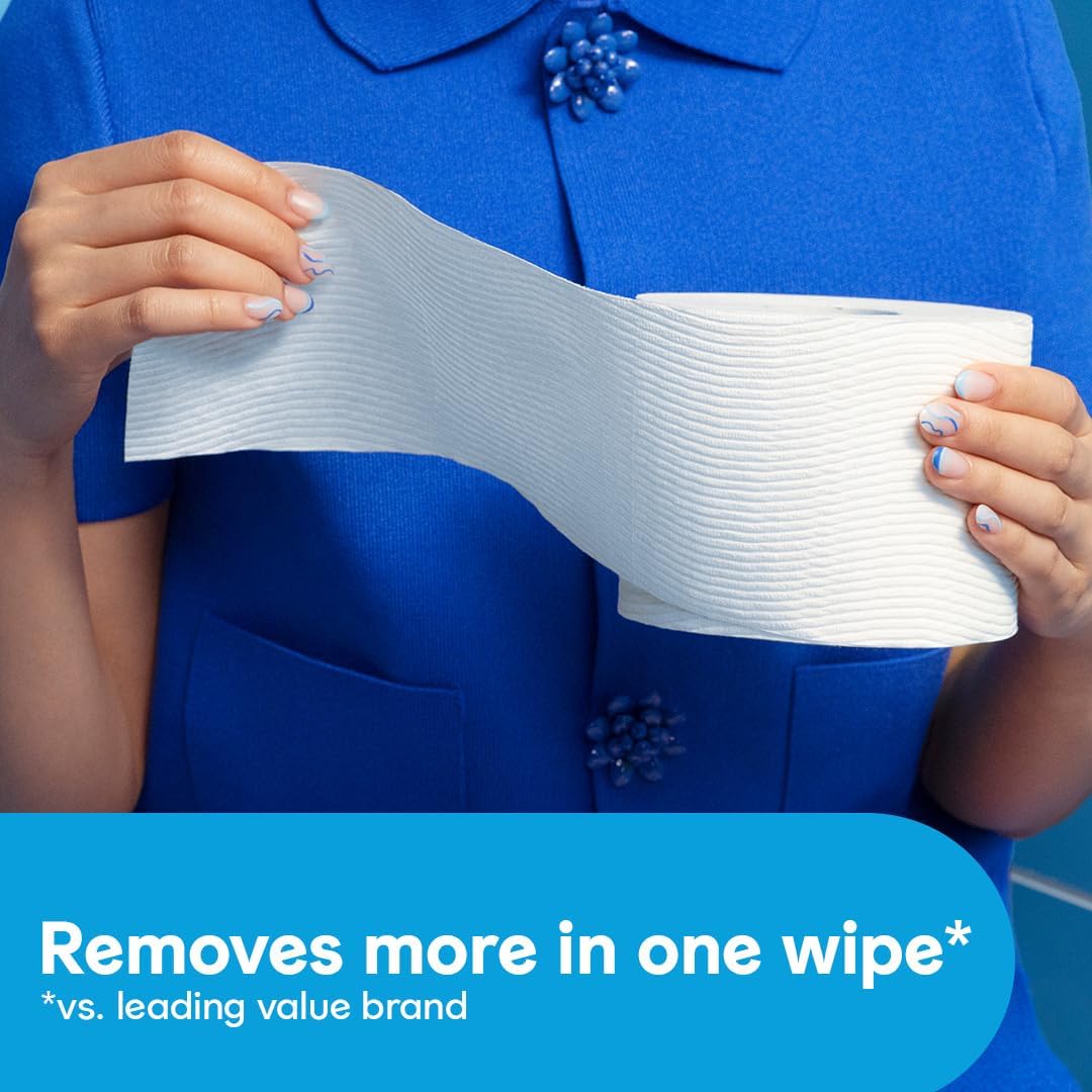 Cottonelle Ultra Clean Toilet Paper with Active CleaningRipples Texture, Strong Bath Tissue, 32 Family Mega Rolls = 176 Regular Rolls (8 Packs of 4)