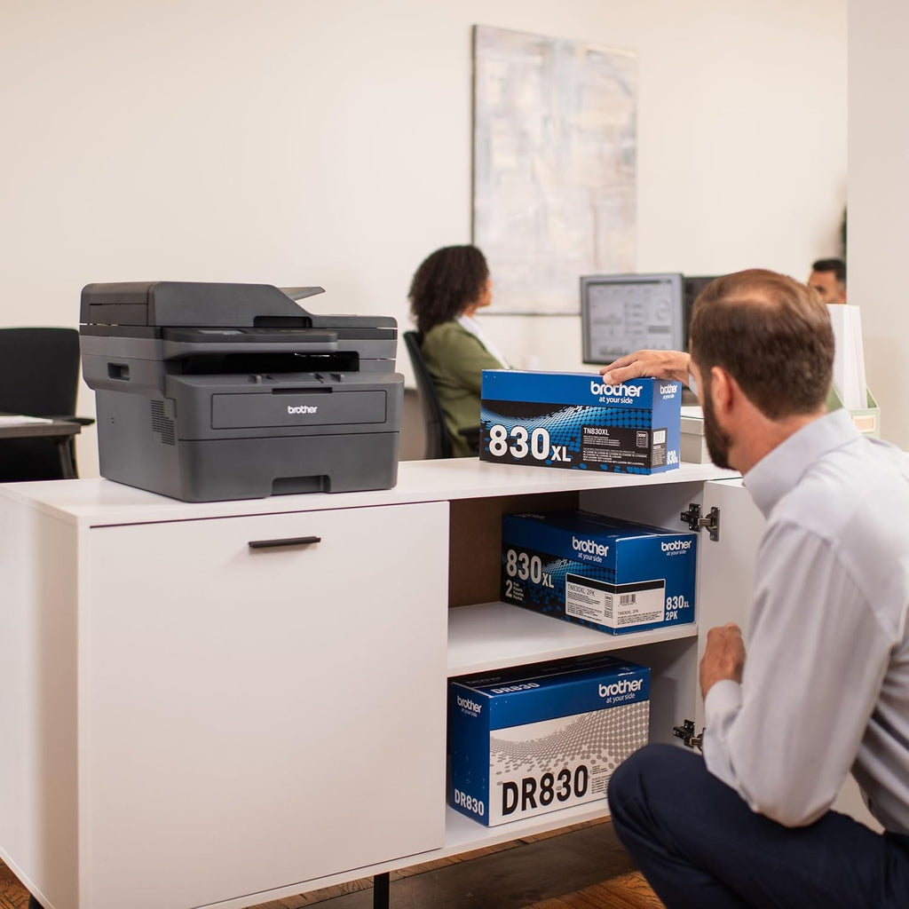 Brother Genuine TN830XL 2PK Black High Yield Printer Toner Cartridge 2-Pack – Print up to 3,000 Pages Each(1)