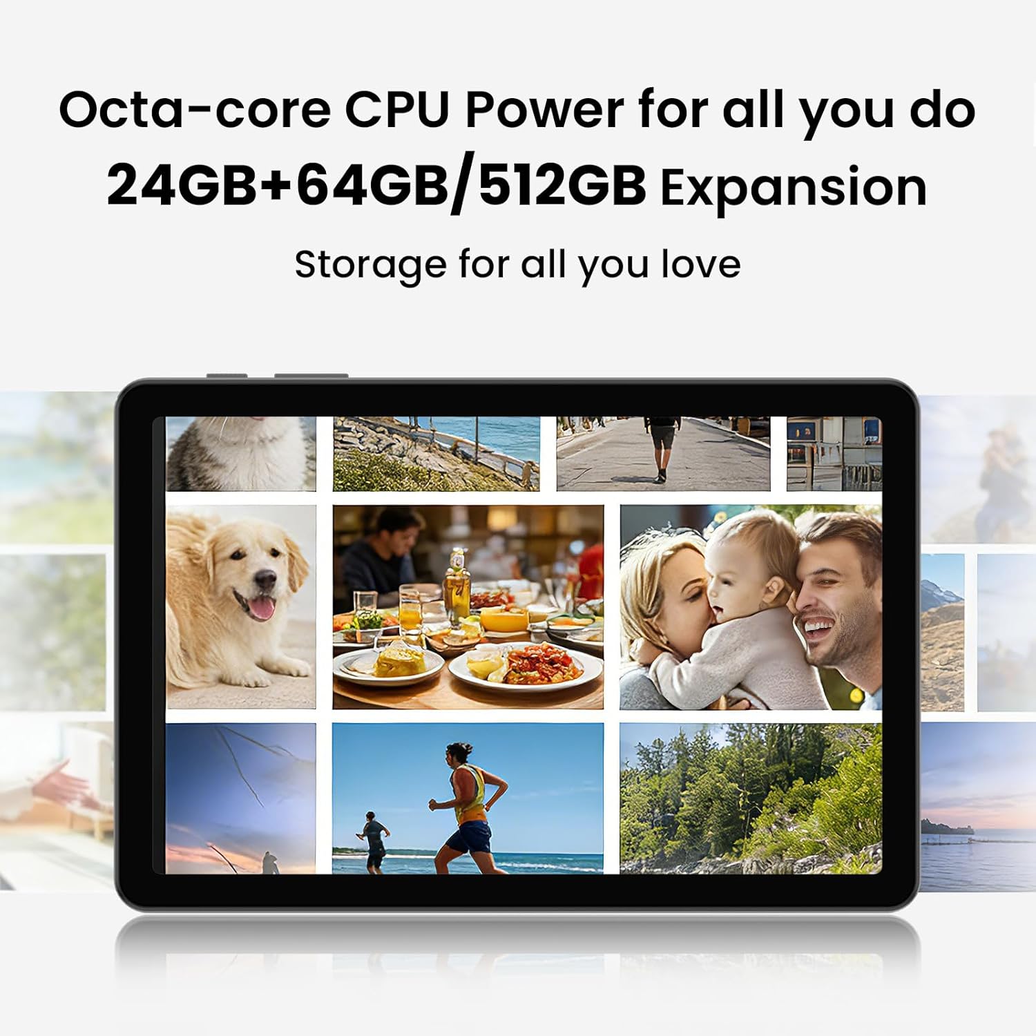 COLORROOM Android16 Tablet,10inch Tablets, Octa Core CPU, 24GB+64GB+512GB Expansion, 6000mAh Battery+18W Fast Charging, Dual WiFi, Dual Cameras,Widevine L1 Google Kids Space, Blue