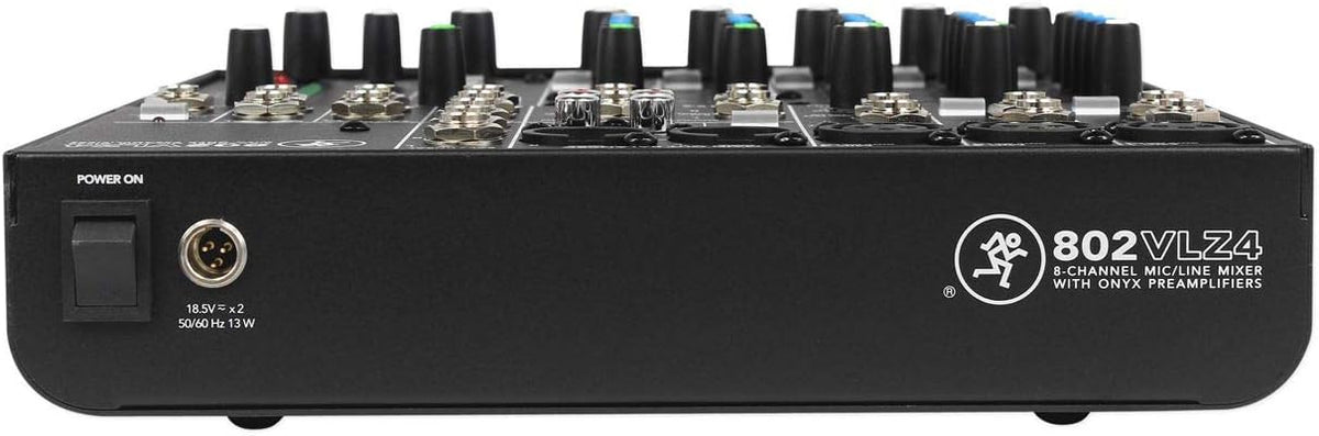 Mackie 802VLZ4, 8-channel Ultra Compact Mixer with High Quality Onyx Preamps