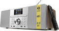LEMEGA MSY1+ CD Player with FM Radio, Bluetooth Streaming, 80W Stereo HiFi System, Full Colour Display, 30 Presets, Remote Control, Acoustic Wooden Cabinet - Dark Walnut
