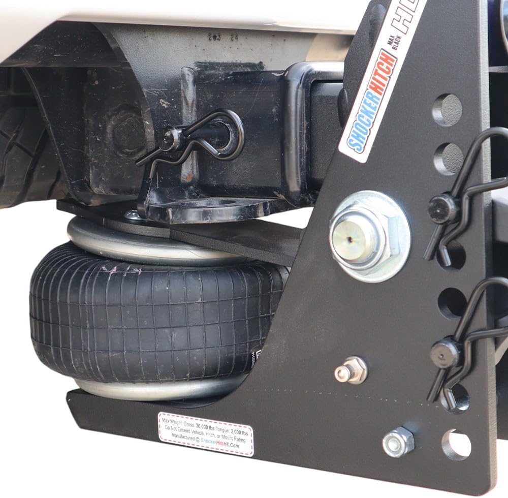 Shocker HD Max Air Hitch & Combo Ball, Fits 2-1/2" Hitch Chrome Combo 2" & 2-5/16" Balls