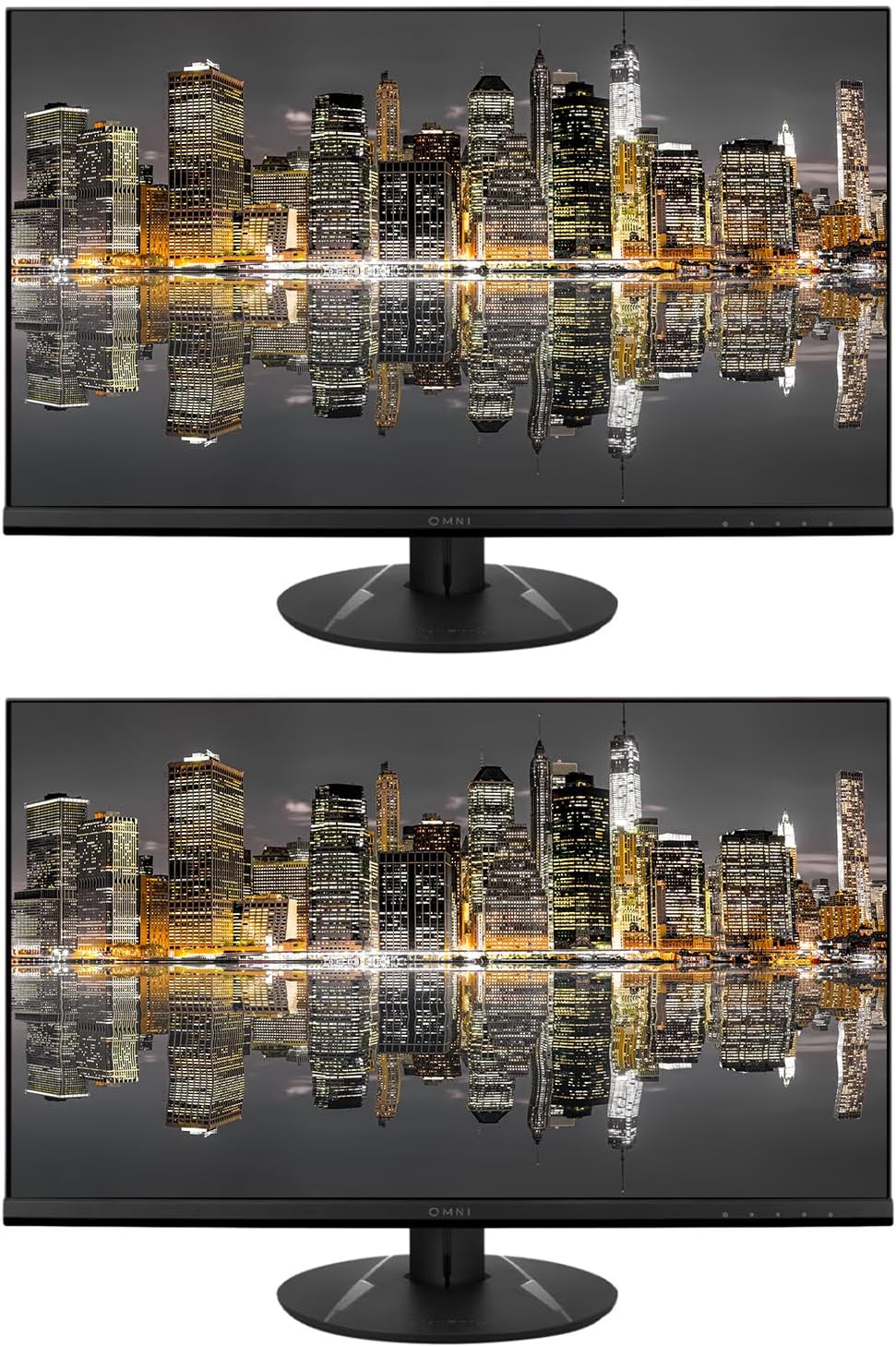 ViewSonic Omni VX2716 27-inch 1080P 1ms 100Hz FHD IPS Gaming Monitor, 2-Pack Bundle with AMD FreeSync, Eye-Care, HDMI, DisplayPort, Speakers