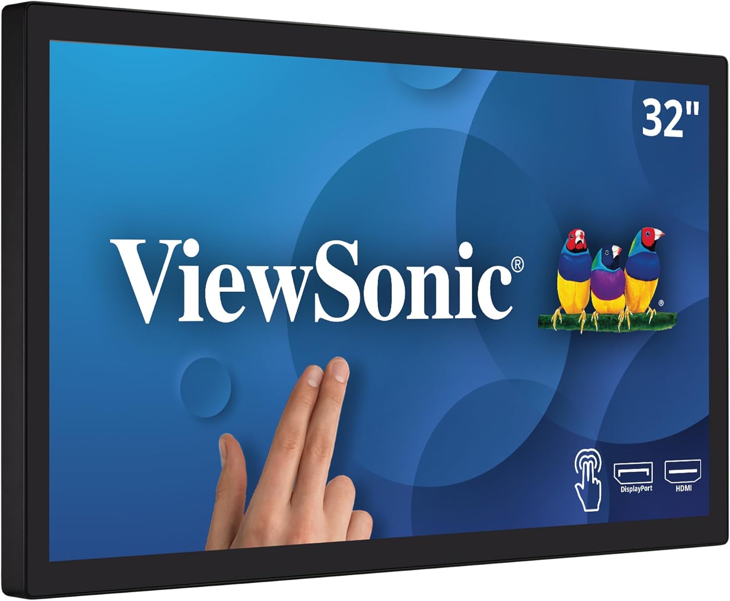 ViewSonic TD3207 32" 1080p 10-Point Multi Touch Screen Monitor with HDMI, USB Type B, and DisplayPort Inputs (Renewed)