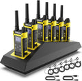KETELESE T3F IP67 Waterproof Walkie Talkies, Rugged Two Way Radio with Earpiece, Triple Proof, Three Charging Options, FRS 2 Way Radio 22 Channels, NOAA, VOX (6 Pack), Black/Yellow