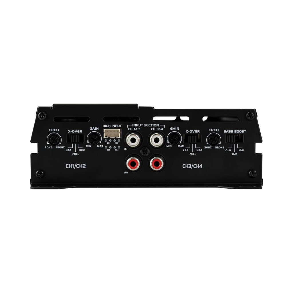 JENSEN JA-Series JA4CH High-Performance Class-D 4-Channel Car Audio Amplifier | Truck, Motorcycle, Golf Cart | 1,000 Watts Peak Power | Efficient Compact Design | CTA-2006-D Certified | Bridegeable