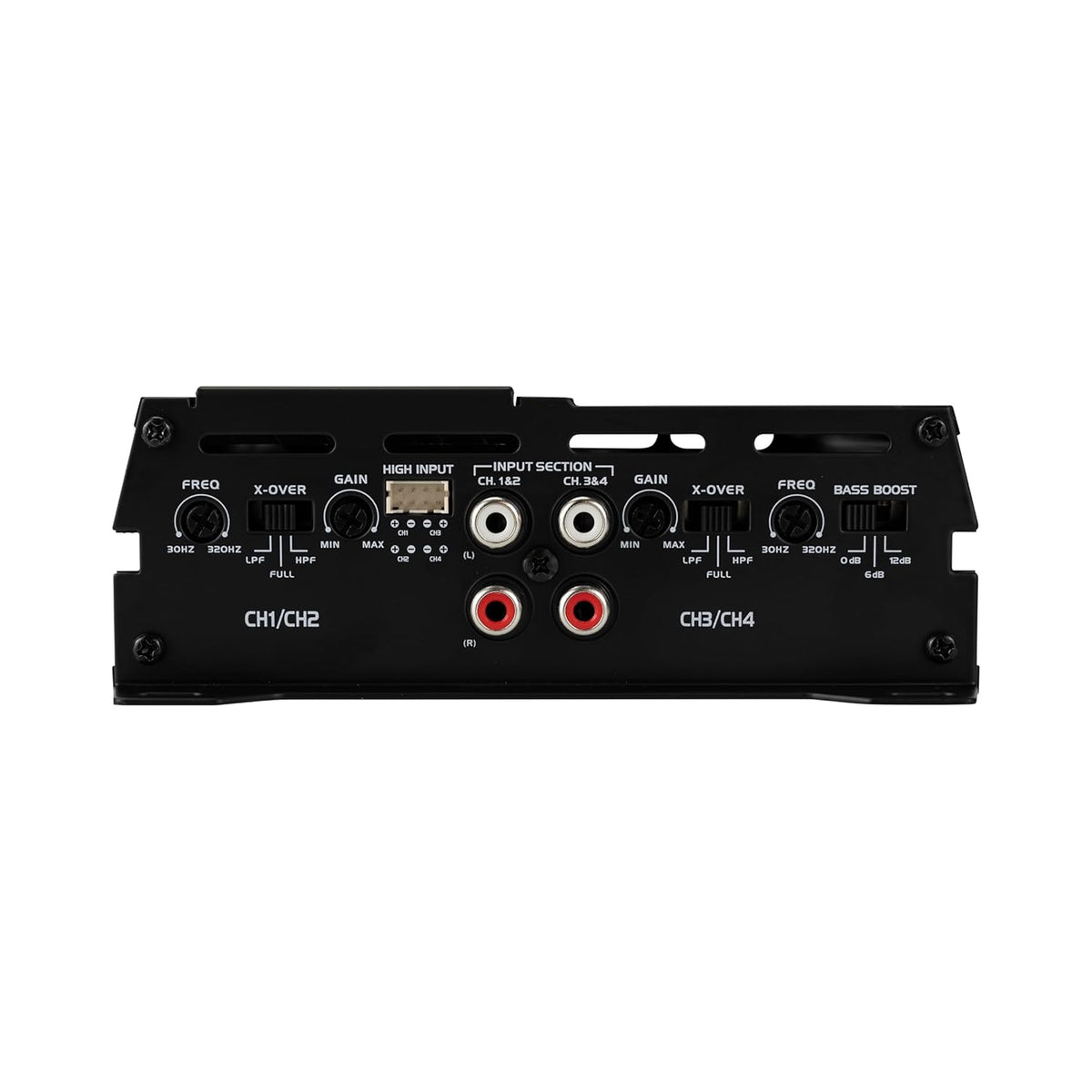 JENSEN JA-Series JA4CH High-Performance Class-D 4-Channel Car Audio Amplifier | Truck, Motorcycle, Golf Cart | 1,000 Watts Peak Power | Efficient Compact Design | CTA-2006-D Certified | Bridegeable