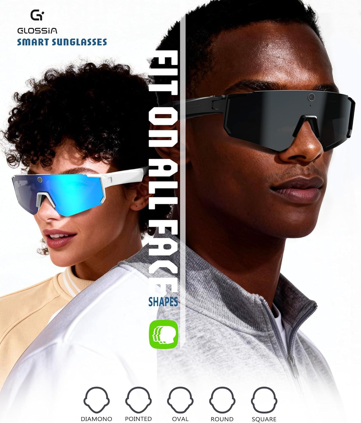 AI Smart Glasses with Camera 4K, Video Recording Glasses with Camera, Polarized Sports Sunglasses with EIS Stabilization, Dual Mic Noise Canceling, IP66, ChatGPT Enabled